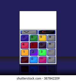 color number set. Flat dizayn. mesto for text, 