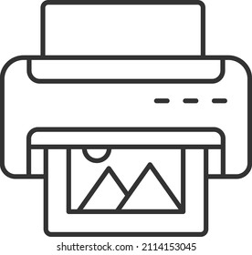 Color Office Laser Printers And Multi Function Laser Printers Concept Vector Icon Design, Offset Printing Symbol, Digital Printer Services Sign, Cmyk Color Print Equipment Stock Illustration