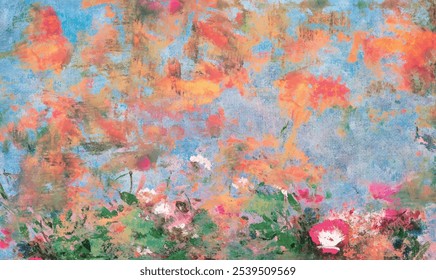 Color oil painting abstract background