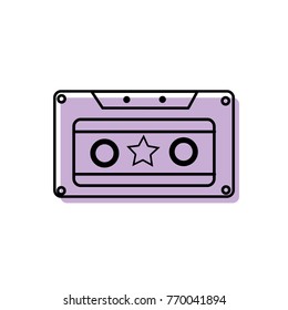 color old cassette retro object stereo