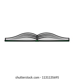 color open book education object to study
