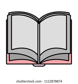 color open book papars information object