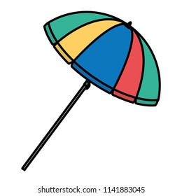 color open umbrella accessory to sun protection