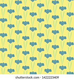 Color Origami Iris polygonal pattern