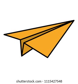 color origami paper plane toy design
