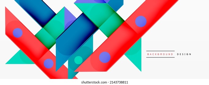 Color overlapping stripes background. Colorful lines composition for wallpaper, banner, background or landing