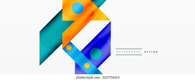 Fondo de franjas superpuestas de color. Composición de líneas de color para papel de pared, pancarta, fondo o aterrizaje