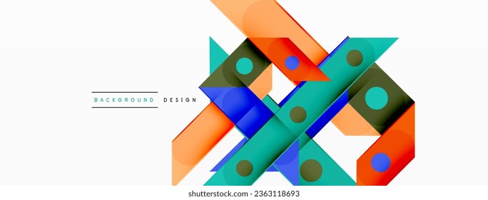 Color overlapping stripes background. Colorful lines composition for wallpaper, banner, background or landing