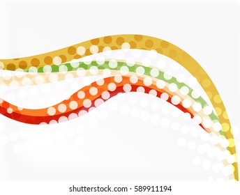 Bandas de onda superpuestas de color, fondo abstracto vectorial. Plantilla de vector para diseño de flujo de trabajo, diagrama, opciones de número o diseño web