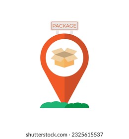 Color Package Icon Vector Design.