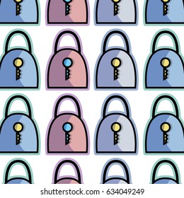 color padlock security tool service background