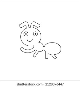 Color Page Ant Line Art Stock Vector (Royalty Free) 2128376447 ...