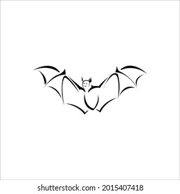 color page bat line art