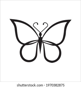 color page butterfly line art
