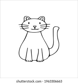 color page cat line art