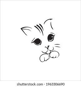 color page cat line art