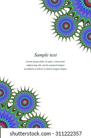 Color page corner design template invitation, greeting, presentation, card, letter, paper, brochure, etc...