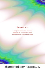 Color page corner ornament for brochure template