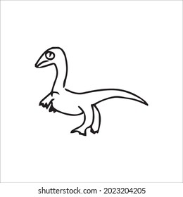 color page dinosaur line art