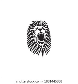 Color page lion line art
