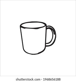 color page mug line art
