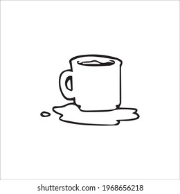 color page mug line art