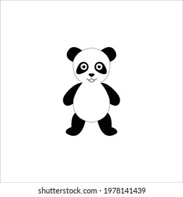 color page panda line art