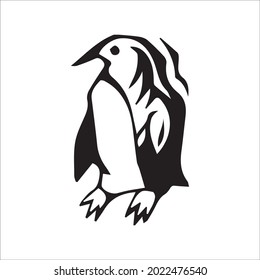 color page penguin line art