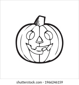 color page pumkin line art
