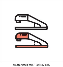 color page stapler line art