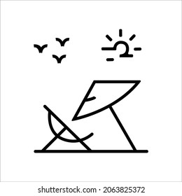 vector de baño de sol de página de color