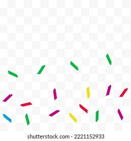 Color Paint Abstract Vector Fondo transparente. Invitación festiva de Confetti. Decoración Con Sombros Postales. Papel de escritorio de la tapa del polvo feliz.