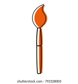 color paint brush object school education