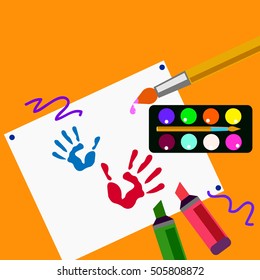 color, paint, brush, vector, abstract, design, background, paintbrush, art