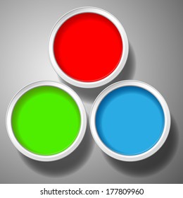 Color paint cans
