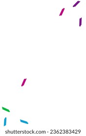 Color Paint Christmas Vector White Background. Fun Brush Invitation. Independence Confetti Pattern. Happy Shavings Decoration Banner.