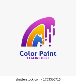 Color paint logo design inspiration