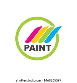 color paint logo icon vector illustration design 