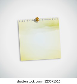 Color Paint Note Paper Vector