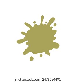 Color paint splatter. Colorful ink stain, abstract paint splash and wet splat. Watercolor or slime stain vector. Colorful stain and splash, splat messy, inkblot splashing illustration on white