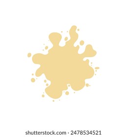 Color paint splatter. Colorful ink stain, abstract paint splash and wet splat. Watercolor or slime stain vector. Colorful stain and splash, splat messy, inkblot splashing illustration on white