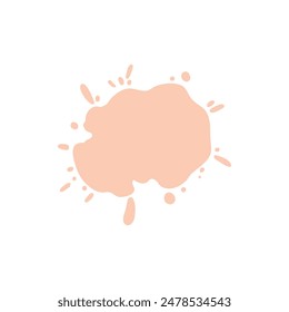 Color paint splatter. Colorful ink stain, abstract paint splash and wet splat. Watercolor or slime stain vector. Colorful stain and splash, splat messy, inkblot splashing illustration on white