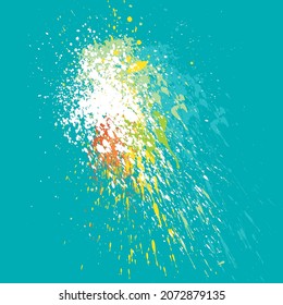 Vector de bandeja de pintura de color para tarjeta, encabezado, invitación, afiche, medios sociales, publicación. El color decorativo reduce los elementos para los proyectos de diseño.
