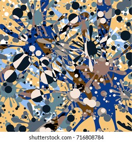 Color paint splatters