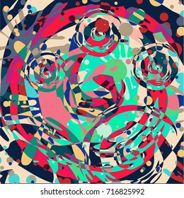 Color paint splatters