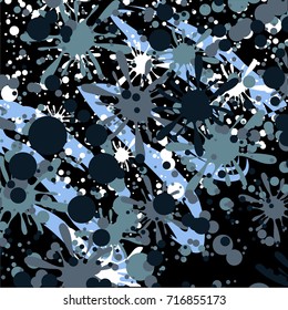 Color paint splatters
