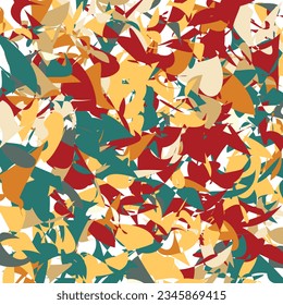 Color paints seamless pattern, vector background.