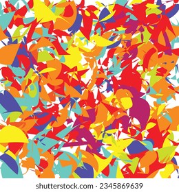 Color paints seamless pattern, vector background.