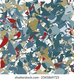 Color paints seamless pattern, vector background.