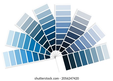 Color palette blue scale. Abstract backdrop. Design template. Handwritten picture. Vector illustration. Stock image. EPS 10.